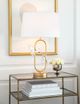 Regina Andrew Monarch Gold Leaf/Natural Oval Table Lamp-4