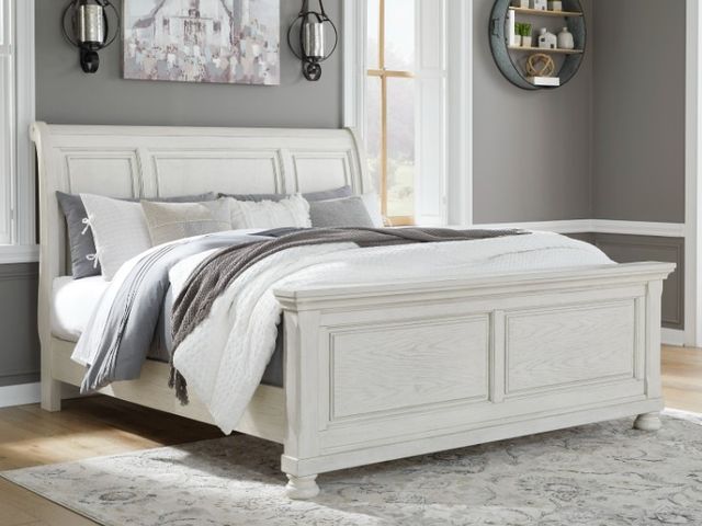 Signature Design by Ashley® Robbinsdale Antique White California King Sleigh Bed-4