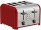 Kenmore® 4 Slice Red and Stainless Steel Toaster-0