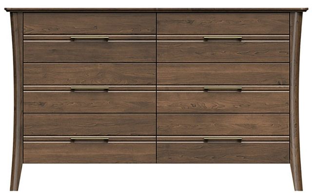 Country View Woodworking Westroom Bedroom Brown Maple 56" Dresser-0