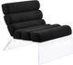 Coaster® Serreta Boucle Black/Clear Upholstered Armless Accent Chair-0