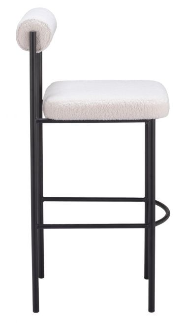 Zuo® Modern Livorno Ivory Barstool-1