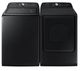 Samsung Fingerprint Resistant Black Stainless Steel Laundry Pair-0