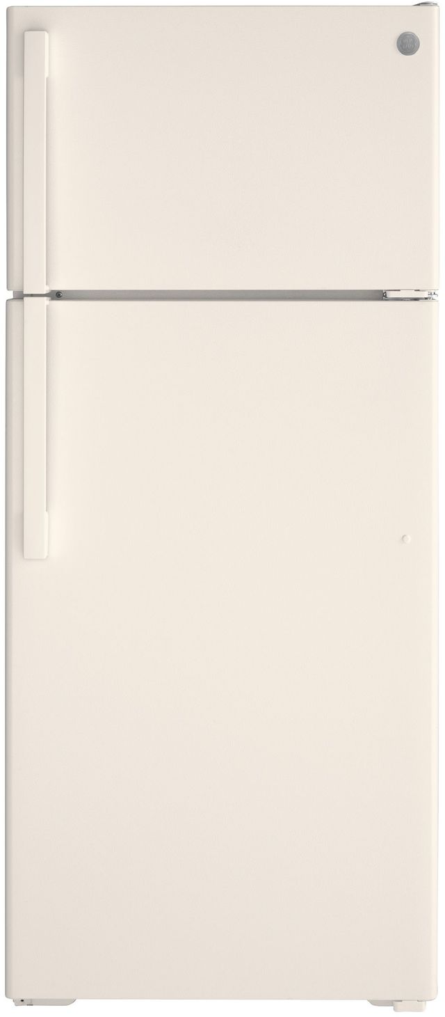 GE® 17.5 Cu. Ft. Bisque Top Freezer Refrigerator