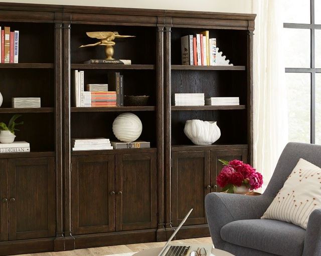 aspenhome® Jackson Turkish Coffee Door Bookcase-3