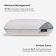 BEDGEAR® Rise Medium Soft Standard Pillow-2