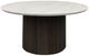 Elements International Sylvie 2-Piece White Faux Marble Top Occasional Table Set with Dark Brown Base-2
