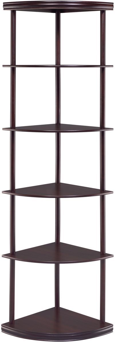 Coaster® Bonwick Cappuccino 5-Shelf Corner Bookshelf-1