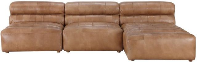 Moe's Home Collection Ramsay Signature 3-Piece Tan Right-Arm Facing Modular Sectional and Chaise-3