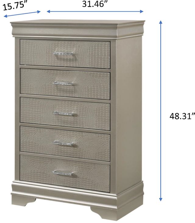 Crown Mark Amalia Silver Chest-2