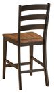 A-America® Stormy Ridge Chickory/Slate Black Ladderback Counter Stool-2
