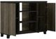 Perdue Woodworks Big Chester Black Woodgrain/S'mores 2-Door TV Media Console-0
