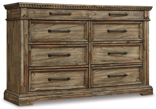 Signature Design by Ashley® Markenburg 5-Piece Brown Queen Panel Bed Set-2