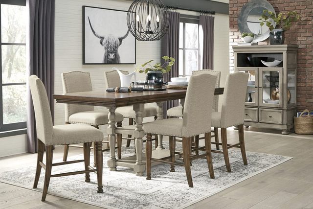 Signature Design by Ashley® Lettner Gray/Brown Counter Stool-4