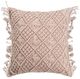 Livia Macramé Pink Decorative Pillow-0