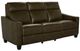 La-Z-Boy® Quinault Olive Leather Power Reclining Sofa with Headrest-0