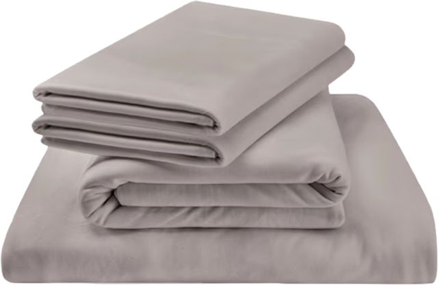Tempur-Pedic® 5-Piece Cool Gray Rayon Split California King Sheet Set-0