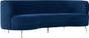 TOV Furniture Flare Navy Velvet Sofa-0