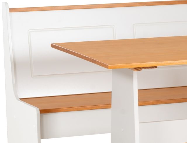 Linon Ardmore 3-Piece Natural/White Nook Dining Set-1