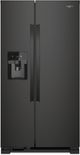 Whirlpool® 36 in. 24.6 Cu. Ft. Black Side-by-Side Refrigerator-0