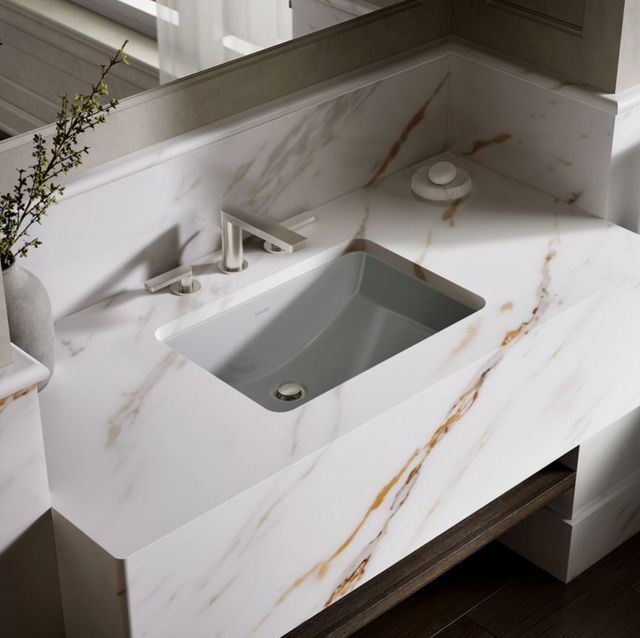 Kohler Ladena® Ice Grey 21" Rectangular Undermount Bathroom Sink-2