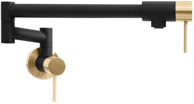 ZLINE Autograph Edition Gemini Champagne Bronze/Matte Black Pot Filler-0