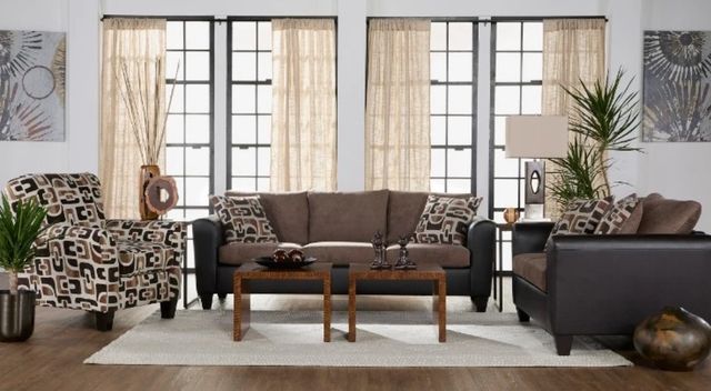 Hughes Furniture® 18300 Journey Chocolate Chaise Sofa-1