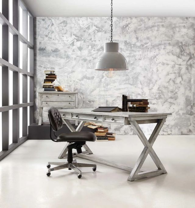 Hooker® Furniture Melange Dixon Light Gray Writing Desk-1