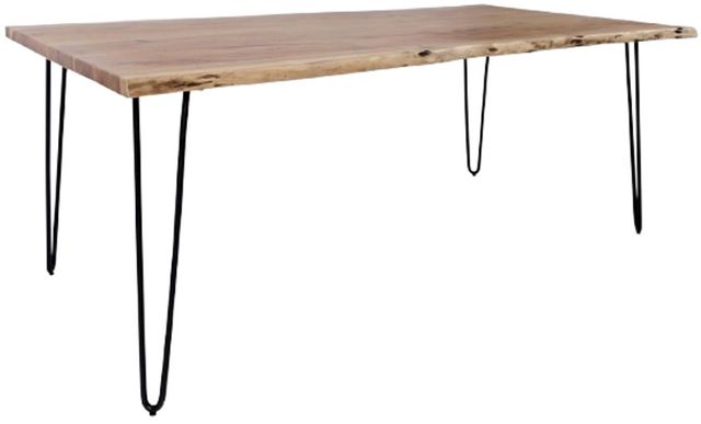 Jofran Inc. Nature's Edge Natural 79'' Dining Table with Black Base-0