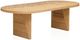 TOV Furniture Caren Natural 95" Rattan Oval Dining Table-3