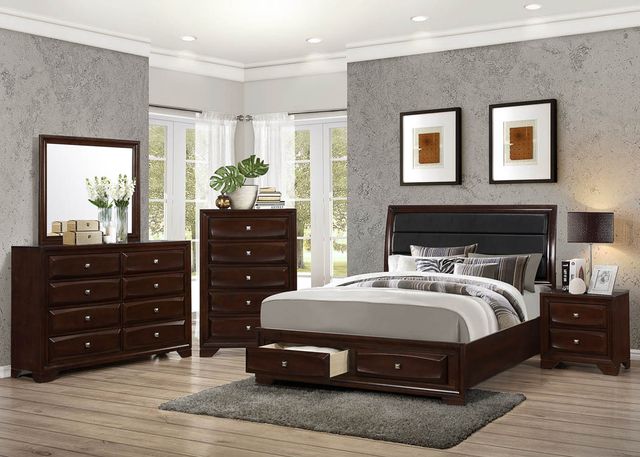 Coaster® Jaxson 5 Piece Cappuccino King Bedroom Set-0