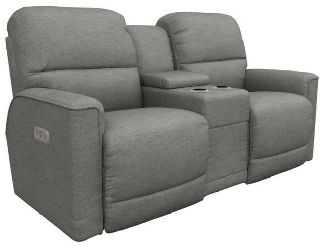 La-Z-Boy® Cade Ocean Power Reclining Loveseat with Console and Headrest-0