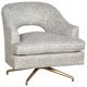 Fairfield® Customizable Jamie Memory Swivel Chair with Brushed Brass Legs-0