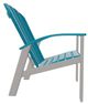 Telescope Casual Newport Aqua/Warm Gray Polymer Outdoor MGP Adirondack Chair-2