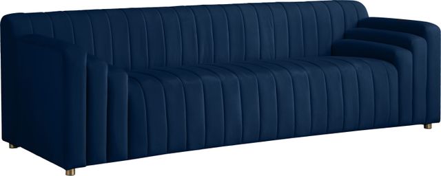 Meridian Furniture Naya Navy Velvet Sofa-1