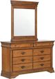 Elements International Shenandoah Classic Oak Dresser and Mirror-0