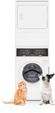 Huebsch® White Electric Laundry Center, 3.5 Cu. Ft. Washer, 7 Cu. Ft. Dryer-4