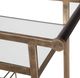 Uttermost® Carrinho Antique Brass Bar Cart-5