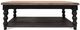 Riverside Furniture Mason Light Brown Rectangular Coffee Table with Distressed Black Base-1