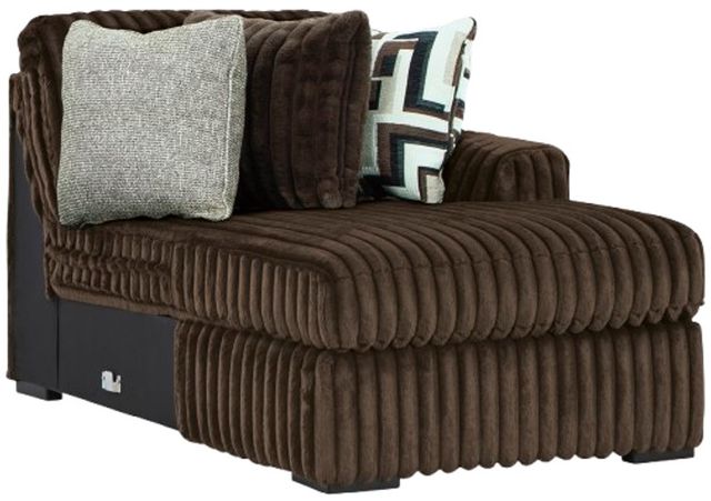 Signature Design by Ashley® Midnight-Madness 2-Piece Chocolate Right Arm Facing Sectional with Chaise-3