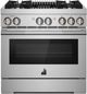 JennAir® RISE™ 36" Stainless Steel Pro Style Dual Fuel Range-0