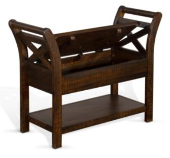 tobacco bench Sunny Designs Accent Bench with Storage