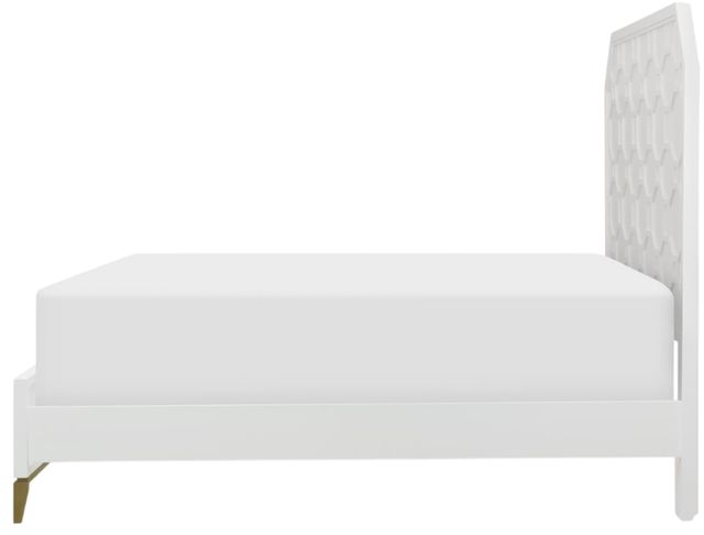 Legacy Classic Chelsea by Rachael Ray Bright White Lattice Queen Panel Bed-3