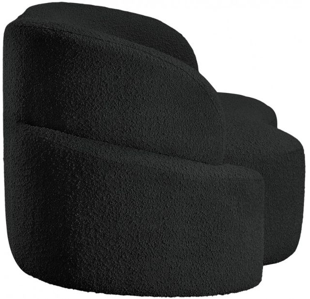 Meridian Furniture Principessa Black Boucle Fabric Loveseat-2