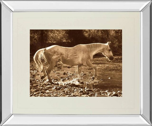 Classy Art The Crossing by Wendy Caro Mirror Framed Wall Art-0