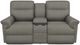 La-Z-Boy® Jay Flannel Manual Reclining Loveseat with Console-1