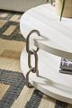 Universal Explore Home™ Oasis White Sandblasted Quartered Pine Shoreline Cocktail Table-3