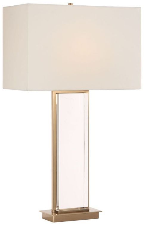 Uttermost® Stambaugh Antique Brass Crystal Table Lamp-4