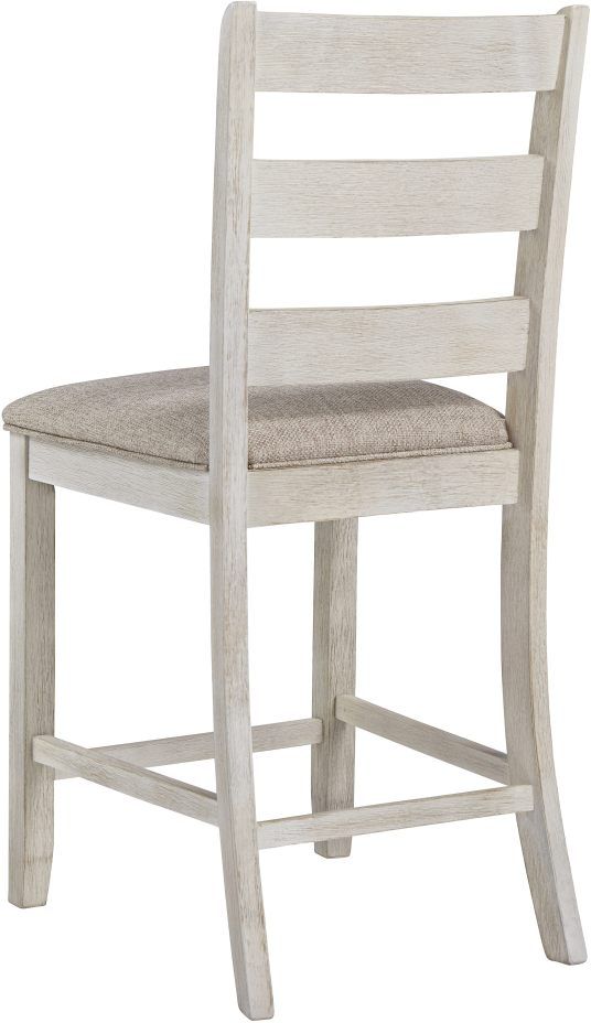 Signature Design by Ashley® Skempton Light Brown/White Upholstered Bar Stool-3
