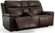 Flexsteel® Chance Brown Power Reclining Loveseat with Console and Power Headrests-5